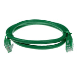 ACT Мрежов пач кабел cat 6 U/UTP 1.5m зелен 0