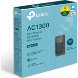 Безжичен адаптер TP-LINK Archer T3U AC1300 MU-MIMO dual band USB 3.0 вградена антена 0