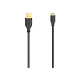 Кабел USB - micro usb "Flexi-Slim" USB 2.0 0.75m black 0