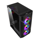 Компютърна кутия Makki ATX Gaming F09 RGB 3F Mesh 0