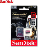 Карта памет Micro SDCard SanDisk 128GB Rescue Pro Deluxe 200MB/s 9MB/s A2 C10 V30 UHS-I U3+adapter 0