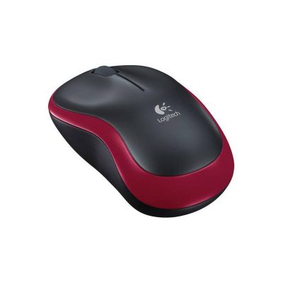 Мишка безжична Logitech M185 Optical USB Red