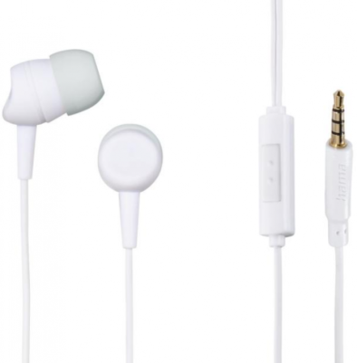 HAMA Слушалки-тапи с микрофон In-Ear Kooky white
