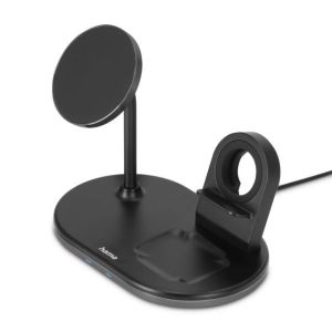БЕЗЖИЧНО ЗАРЯДНО УСТРОЙСТВО HAMA MAGCHARGE, ЗА IPHONE AIRPODS, ЧЕРЕН 0