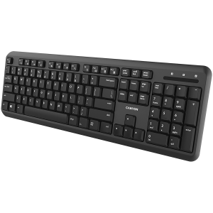 Кликни за увеличение Canyon Безжична клавиатура Silent switches, черна 0