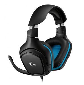 Геймърски слушалки с микрофон Logitech G432 7.1 Surround Sound 981, Черно и синьо 0