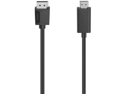 HAMA Видео кабел DisplayPort мъжко HDMI мъжко Ultra-HD 4K 1.5m 0