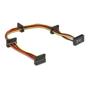 Кликни за увеличение Кабел Delock Power SATA 4 x SATA 15 Pin 40cm 0