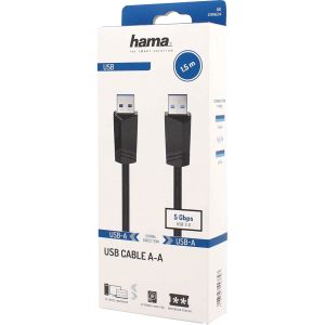 Кабел USB 3.0 A-A екраниран, 1.50m, 5Gbit/s 0