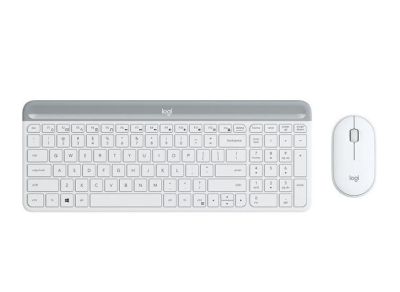Кликни за увеличение Комплект клавиатура и мишка Logitech MK470 бял 0