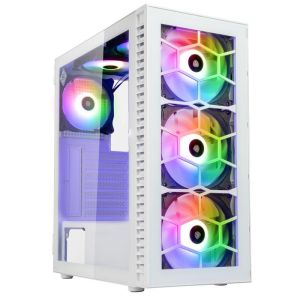 Кликни за увеличение Кутия за компютър геймърска Kolink Observatory HF ARGB TG Mid-Tower White 0