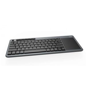 Кликни за увеличение Rapoo K2600 Grey 2.4GHz Безжична мултимедийна клавиатура с тъч-пад 0